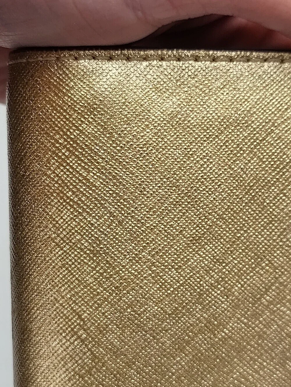 Michael Kors Jet Set Travel Medium Bifold Wallet Pale Gold Leather